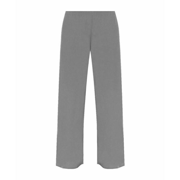 Picture of PULL UP WIDE FIT STRETCH TROUSERS - GREY